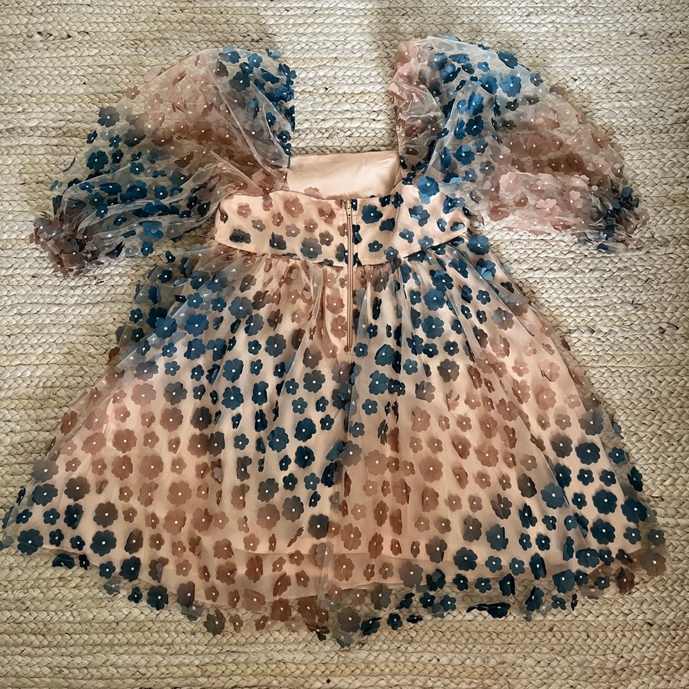 Floral, flare mini dress - Picture 2 of 2